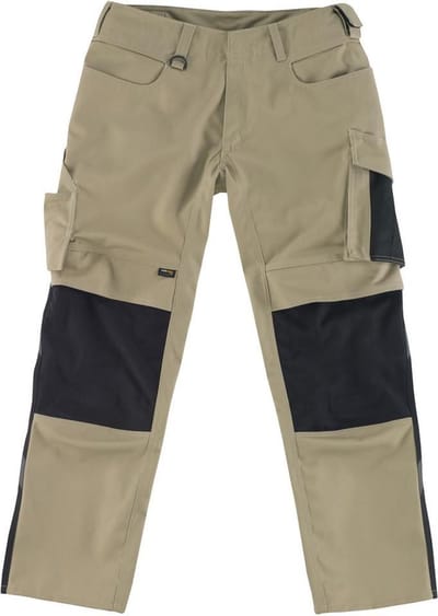 Mascot Unique Broek met kniezakken 12679-442 - lichtkhaki/zwart - C56 - 82