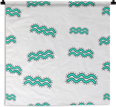 Wandkleed - Wanddoek - Aquarius - Astrologie - Zodiac - Design - 90x90 cm - Wandtapijt