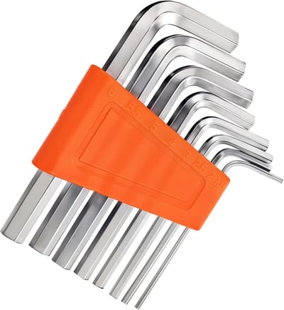 Inbussleutel Set - 8 Stuks L-vormige Metrische Sleutels 1,5-6 mm