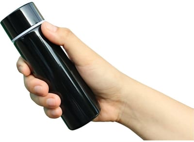 EXCITAT Thermos - Waterfles - RVS Waterfles - Draagbaar - Kleine Capaciteit - Zwart