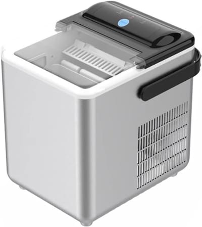 IJsblokjesmachine - IJsmaker - Drankjes Koelen - Zelfreinigend - 15 kg per dag - Zilver