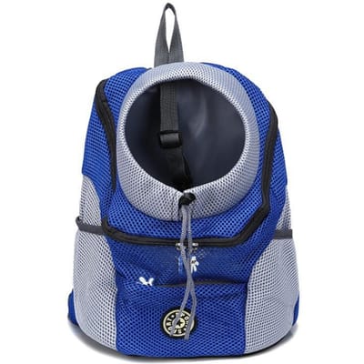 Premium Tas Gaas Rugzak Gloednieuw Dubbele Schouder Draagbaar Reisrugzak Buiten Hondendrager Tas Hond Voorkant S blauw