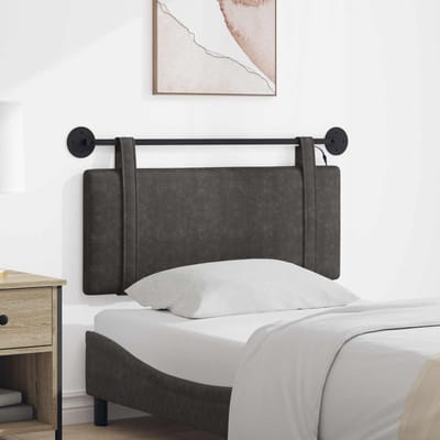 vidaXL - Hangend - hoofdbord - Zwart - Antiek - PU