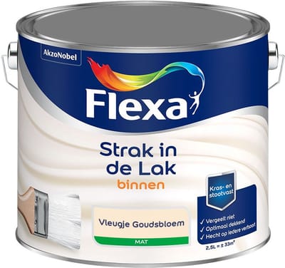 Flexa - Strak In De Lak Binnenlak Mat - Vleugje Goudsbloem - Mengverf - 2,5 L