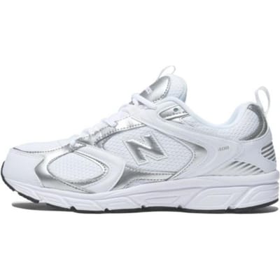 New Balance 408 Chaussures Décontractées Lifestyle Confortables Tendance Durables Respirantes Coupe Basse Unisexe Chaussures Décontractées Blanc Argent ML408WM 36 white