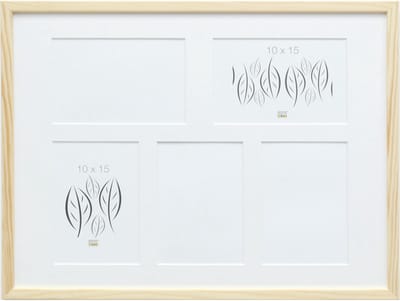 Deknudt Frames multifotolijst S41JH1 P5 - naturel - 5 foto's 10x15 cm