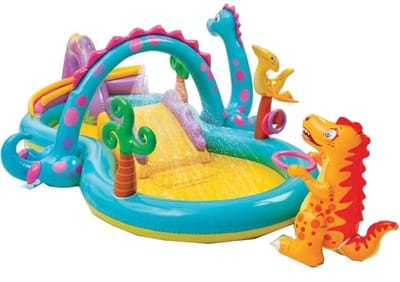 Intex - Opblaaszwembad Dino Waterpark - 333 x 229 x 112 cm