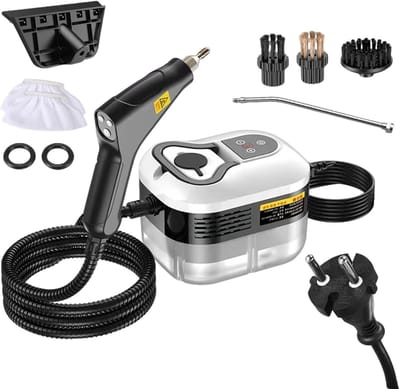 Draagbare Stoomreiniger - Hoge Temperatuur Reiniger - Grondig Reinigen - 6 Standen Instelbaar - 1200 ml Tank - Wit