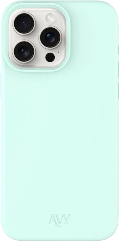 AVY Hoesje geschikt voor Apple iPhone 15 Pro | Compatibel met MagSafe | Back Cover | Liquid Silicone | Comfortabel in de Hand | Matcha
