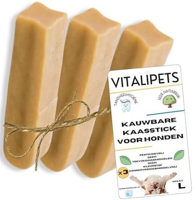 Natuurlijke Yak Kaas Hond Kauwring | Grootte L | Langdurig Kauwen | Tandheelkundige Verzorging | Hypoallergeen