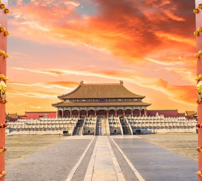 Keizerlijk Paleis Gugong van de Verboden Stad in Beijing - Fotobehang (in banen) - 250 x 260 cm
