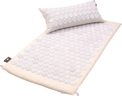 Set spijkermat en spijkerkussen linnen naturel - Lotus