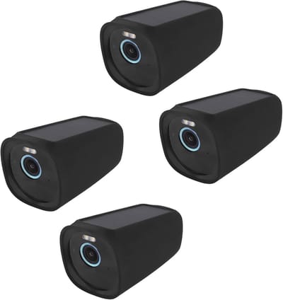 Siliconen hoes voor beveiligingscamera - Set van 4 - Weerbestendig en beschermend voor buiten