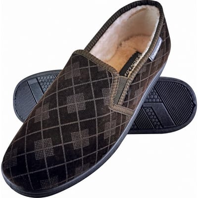DUNLOP - HEREN PLUSH BONT VOERING GEHEUGENSCHUIM RUITEN MOCCASINSLOFFEN MET HARDSOLE