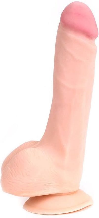 Kiotos Cox Dildo met zuignap die echt aanvoelt 22,5 x 5 cm - Beige