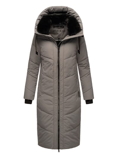 Marikoo Nadaree dames winterjas – lang, warm & met capuchon