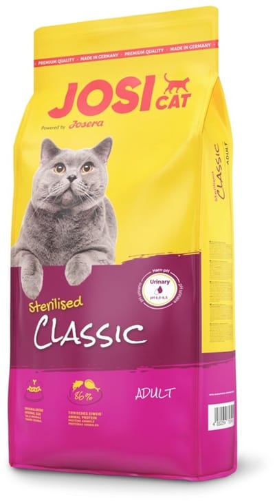 Josera JosiCat Sterilised Classic – Droogvoer voor Gesteriliseerde Katten – 18 kg