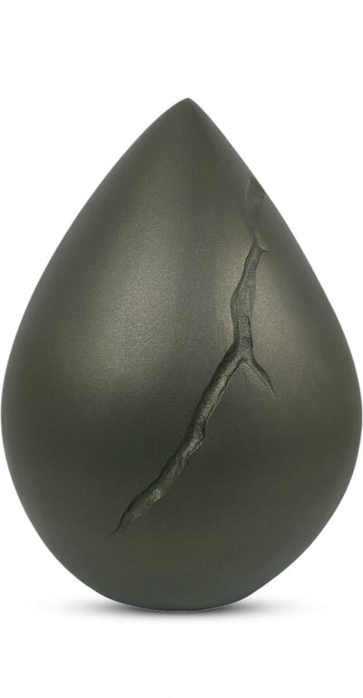 Unieke As Urn - 3 Liter - Teardrop - Druppel Urn - Crematie Urn - Uniek - Voor Huisdieren of Menselijk As - Crematie As - Decoratie Urn - Luxury Egg