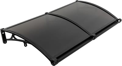 Regendak - Buitendak - Bescherming Deur - Met Afvoergoot - 120x60 cm - Zwart