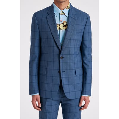 Paul Smith Gents Tailored Fit 2btn Jacket Petrol Blue Size: 50 | Suit Pants Outlet | Heren | Blauw