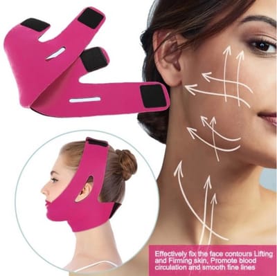 Gezichtslifting Bandage voor Dubbele Kin – Verstevigende Gezichtsriem en Masker voor Strakker Gezicht en Huid – Face-Lift Bandage, Gezichtsband, Dubbele Kin Verminderen, Gezichtslifting, Huidverstevigen, Kinband, Gezichtsverzorging