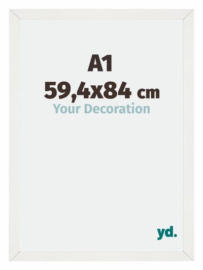 Your Decoration - Puzzellijst 59,4x84 cm - Wit Geveegd - Puzzellijst 1500-2000 stukjes - MDF Fotolijst - Mura