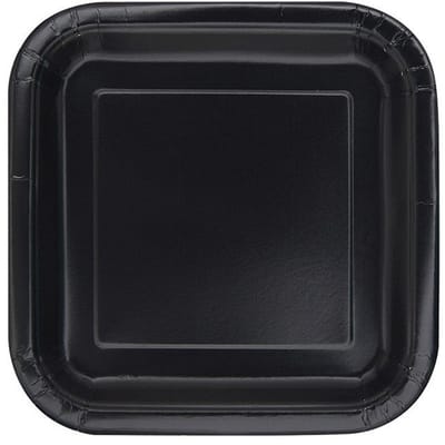 14 papieren borden Vera zwart 22,5cm