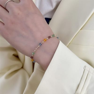 Collier en pierre naturelle pour femmes et filles, tendance, mignon et doux, chaîne de clavicule en cristal Simple, ras du cou, nouveau bijoux cadeau d'été