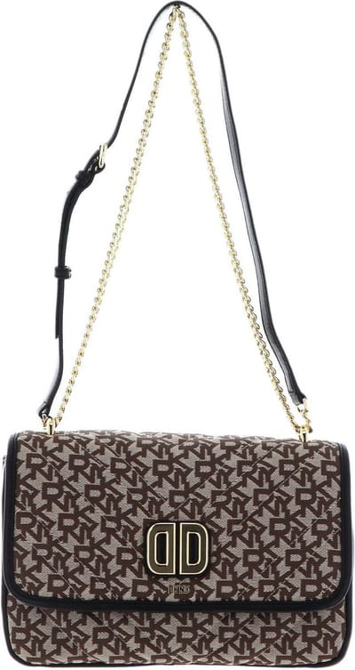 DKNY Schoudertas Delphine Crossbody Bag Chino / Blk Bruine