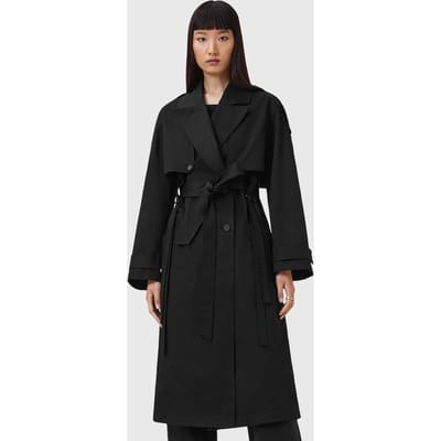 AllSaints Cadence Trench Black Taglia: 2 | Giacche Outlet | Donna | Nero