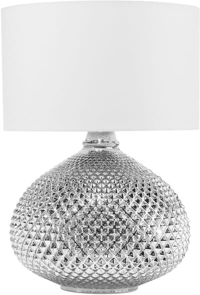 MADON - Tafellamp - Zilver - Glas