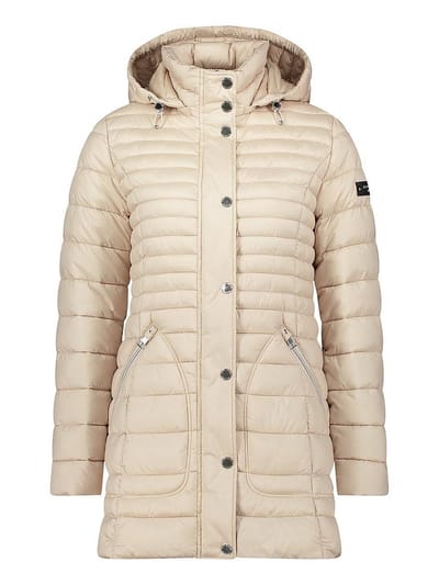 Lange gewatteerde jas Van Betty Barclay beige
