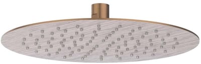 IVY Hoofddouche Slim 25 cm - Eco-air - Geborsteld Mat Koper