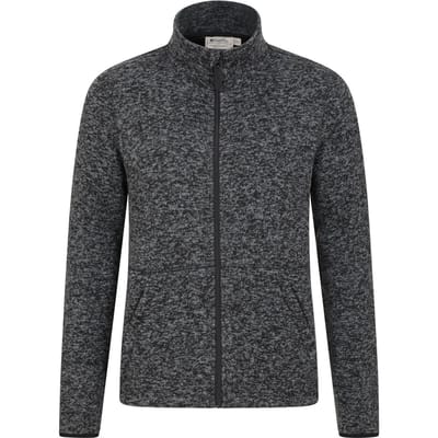 Mountain Warehouse Heren Idris III Full Zip Fleecejack (Zwart)