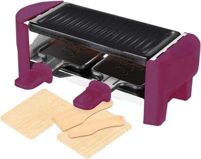 VH Supplies® Gourmetstel - Bakplaat - Grillplaat - 2 Personen - 320W