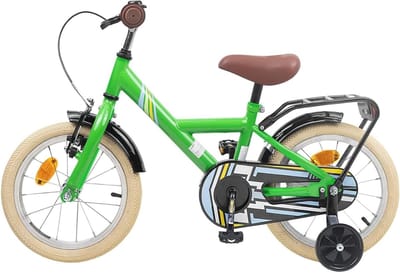 Kinderfiets - Jongensfiets Meisjesfiets - Buiten Spelen - Verstelbaar Stuur Zadel - 16 inch - Groen