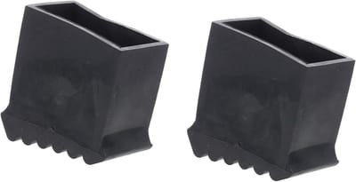 Ladder Voetbeschermers - Antislip Ladderhoezen - Vloeren Beschermen - Duurzaam Rubber - 7.5 x 6.7 x 3.7cm - Zwart