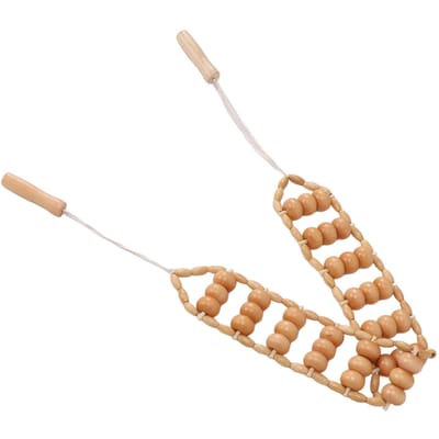 Houttherapie Massagetouw Handbaggeren Meridianen Vermoeidheidsverlichting Detox Rugmassagehulpmiddel beige