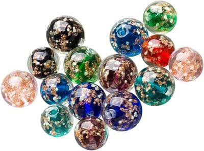 Dailygoods - Glazen Kralen 40 Stuks Ronde Lichtgevende Kralen voor Sieraden
