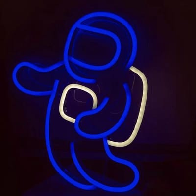 Neon verlichting- Neon Lamp- sign- Neon wandlamp- LED - Space Astronaut - Light - Muur - Decoratieve Lamp - Gaming - Verlichting - Kerst cadeau