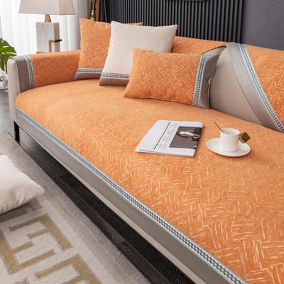 Luxe Bankhoes Verdikt Antislip Bankkussen Universeel Ruitpatroon Zachte Bankleuninghoes Armleuning Meubel Stofhoes Doek 70x70cm 1pc