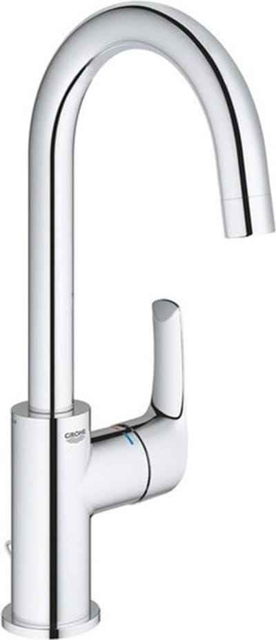 GROHE Eurosmart waterbesparende wastafelkraan l-size met ketting chroom