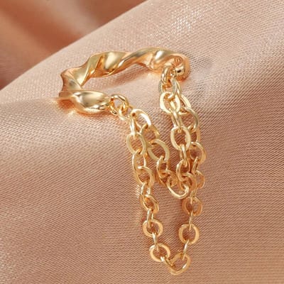 Koude Wind Geometrische Oorclips, Geweven Twist Zonder Gaten, Oorbellen met Franjes, Modieuze en Creatieve Oorbellen, Sieraden.