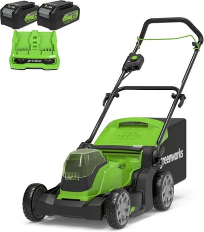 Greenworks G24X2LM41K4X - 48 VOLT (2X24 VOLT) ACCU MAAIER MET 2 ACCU'S EN OPLADER