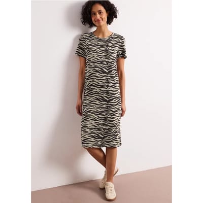 Street one - Dames jurk - Maat 36 - Vrouwen - Bruin - Viscose