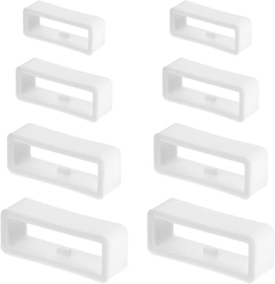 Siliconen Horlogeband 8 Stuks - Beschermende Armbanden voor 18mm/20mm/22mm/24mm Horloges, Comfortabel en Duurzaam