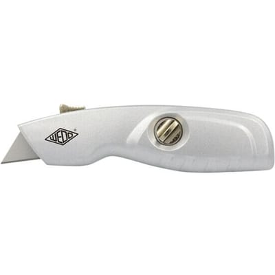 WEDO Safety veiligheidsmes met trapeziumvormig lemmet, aluminium, zilver
