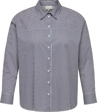 ONLY CARMAKOMA - CARKARIN LS STRIPE DECO SHIRT WVN - Dames - Blouses