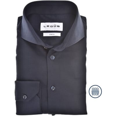 Ledûb Overhemd Versatile Tricot Shirt Donker Blauw / male