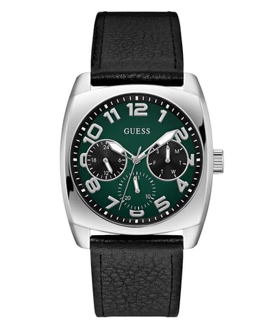 Guess Xander GW0792G1 Horloge - Leer - Zwart - Ø 41 mm